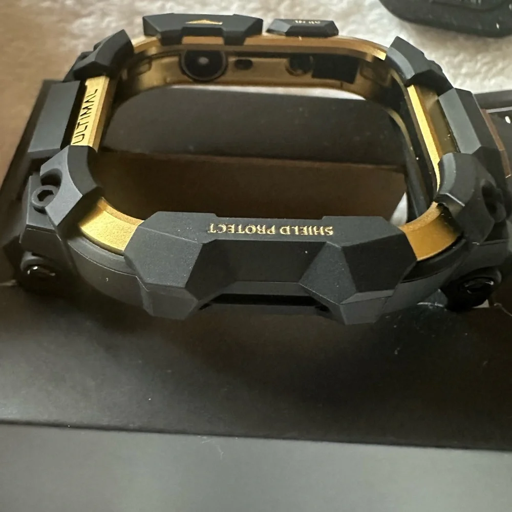 ULTIMAL Rugged Case with Band for Apple Watch Series 11/10 Military Grade Black
